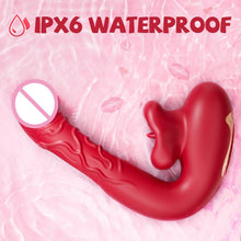 Load image into Gallery viewer, French Kiss kissing mouth vibrator, IPX6 waterproof
